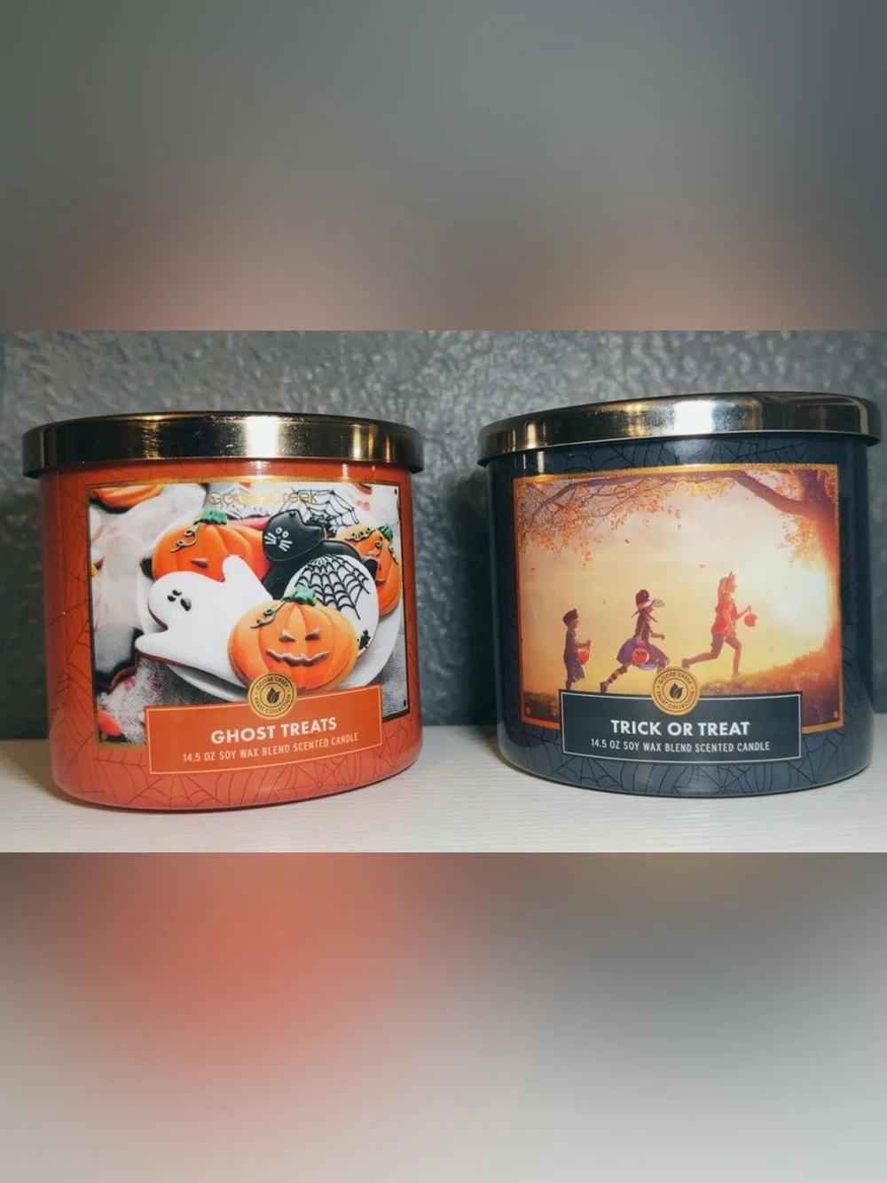 Goosecreek limited editionGhost Treats & trick or treat Scented 3 wick Candles